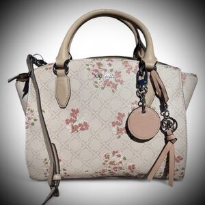 Nine West NWOT Chelsay Satchel Floral Handbag